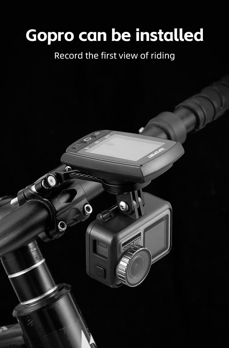 Support de compteur en alliage d'aluminium pour vélo de route et de montagne, support d'extension pour cadre réglable, équipement de cyclisme_voghion.com