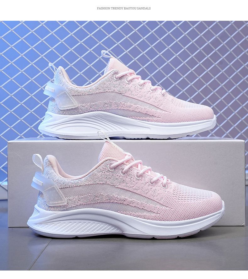 chaussures pour femmes chaussures de sport pour femmes respirantes tendance chaussures simples chaudes coeur loisirs printemps nouveau style perméable à la lumière_voghion.com