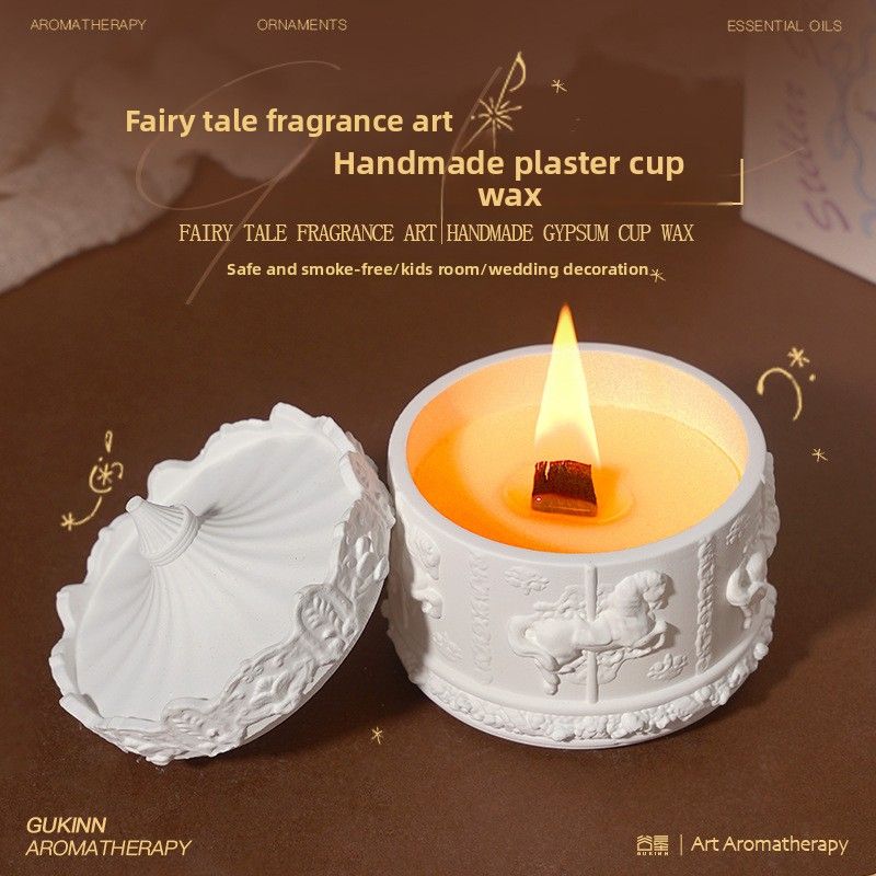 RYYD Carousel Aromatherapy Candle Romantic Fragrance Indoor Home Long-lasting Atmosphere Niche High-end Gift_voghion.com