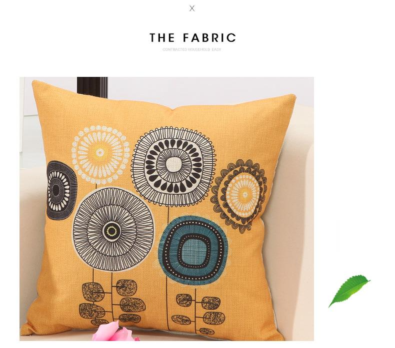Minimalist Linen Digital Print Pillowcase Sofa Cushion Pillow_voghion.com