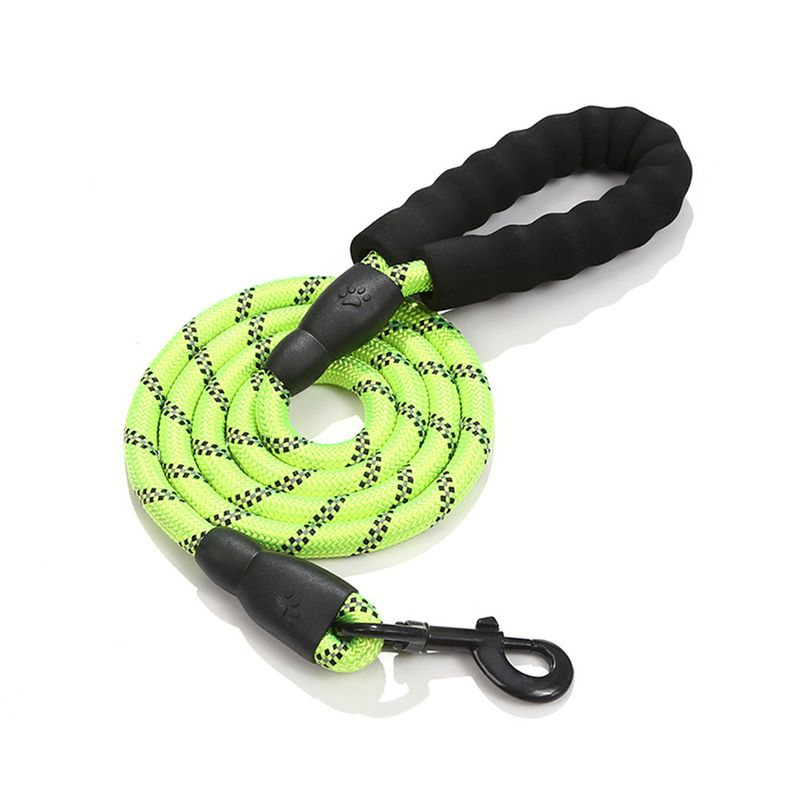 Pet Supplies Reflective Leash Multi-color Round Rope Chain Dog Belt Comfortable Handle Set_voghion.com
