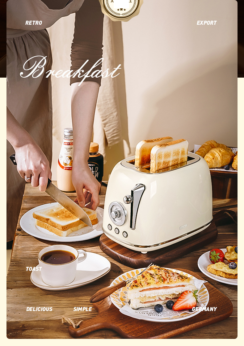 Retro-Toaster Toaster Toaster Home Automatische Heizung Multifunktions-Frühstücksmaschine_voghion.com