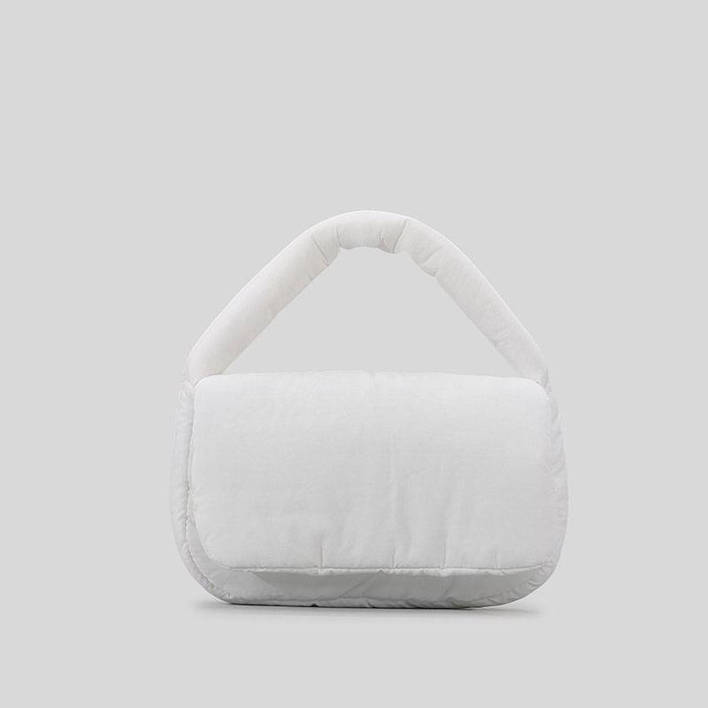 Damentasche Weiche Daunenhandtasche Baumwolltasche Gefüllt Mit Baumwoll-Einkaufstasche Space Cotton Modische Eine-Schulter-Warmtasche_voghion.com