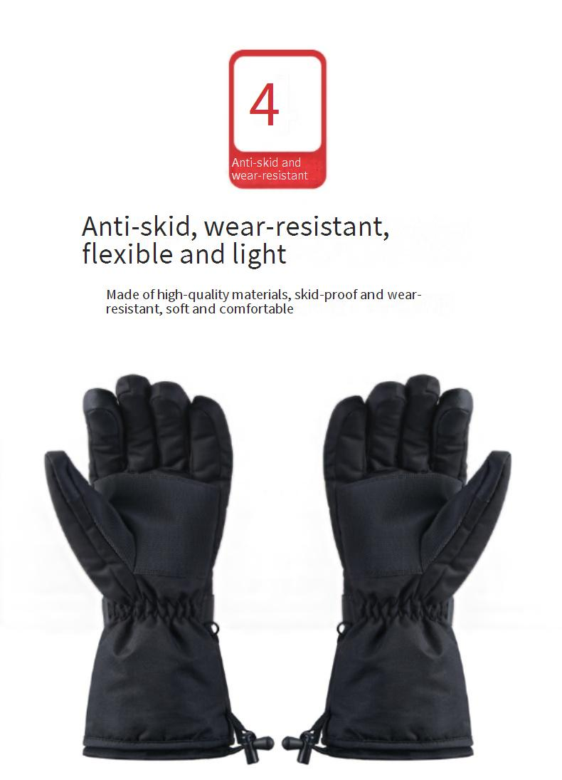 Gants chauffants Gants chauffants chauds d'hiver Gants chauffants électriques Gants de cyclisme d'extérieur pour le sport Gants chauffants intelligents à écran tactile_voghion.com