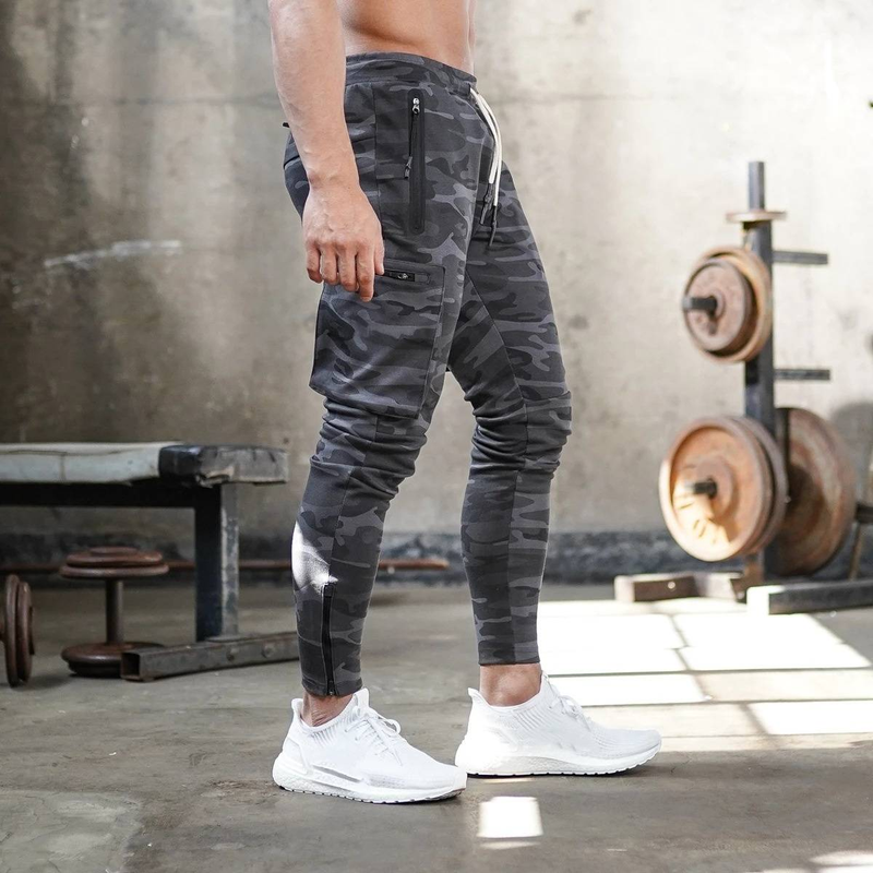 Men's Clothing Overalls Outdoor Multi Functional Sports Fitness Running Training Multi Pocket Trousers_voghion.com