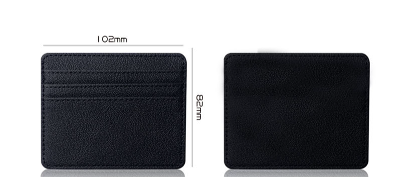 Card Holder Purse Wallets Leather Multi-card Ultra-thin Card Bag Rfid Anti-theft Degaussing Pu Card Bag Nfc Shielded Leather Card Sleeve_voghion.com