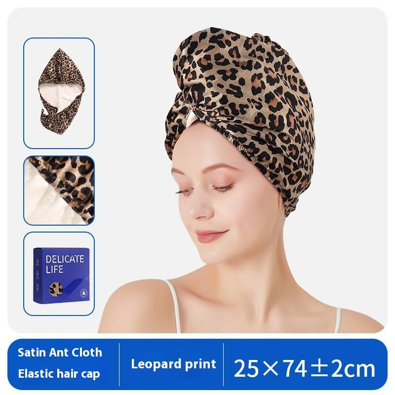 Satin Hoerhandduch Wrap Fir Fraen - Luxus Seidähnlechen Schnelldréchenden Turban Mat Duebelschicht Ultra Absorbéierenden & Décke Badetuch_voghion.com