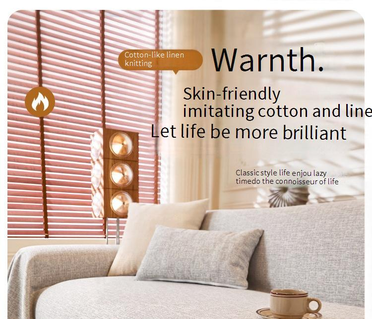 Linen-Look Sofa Cover - Minimalist Modern Couch Protector (Cat-Proof Washable Soft & Breathable Universal Fit)_voghion.com