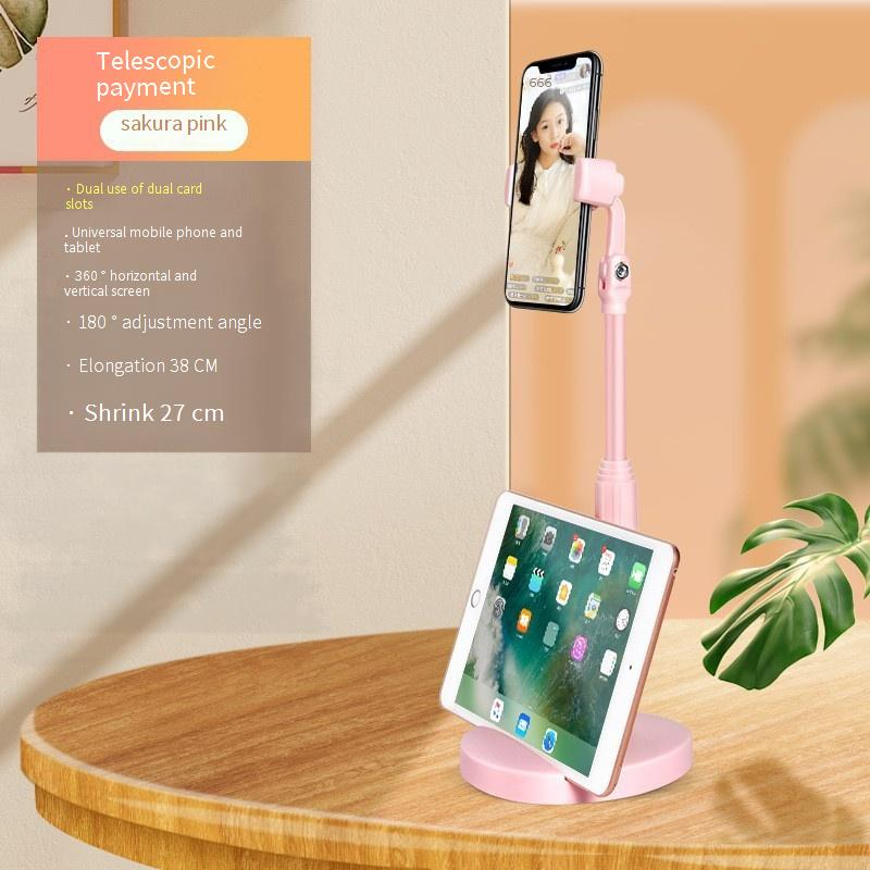 Universele verstelbare telefoonstandaard voor op het bureau - Meerdere kijkhoeken, zware voet, draaibare houder compatibel met (zwart/wit/roze/groen)_voghion.com