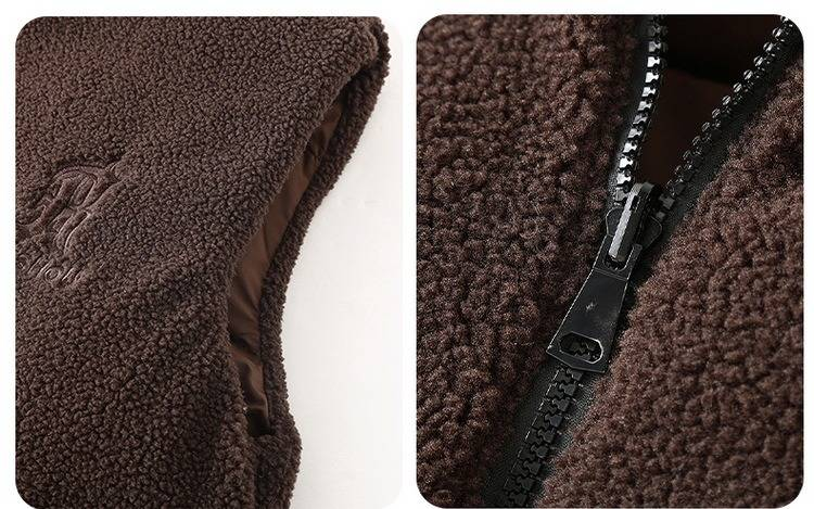 "Omkeerbaar fleecevest voor heren - Winterwarm dubbelzijdig gilet in zwart, grijs en bruin (maten M-5XL)"_voghion.com
