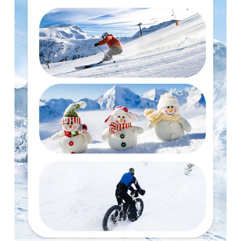 Ski Gloves For Men, Autumn And Winter, Outdoor Cycling, Motorcycle Riding, Thick Velvet And Warm Gloves_voghion.com