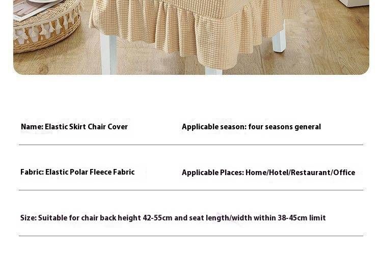 Cotton Tablecloth With Elastic Hem - Non-Slip Square Table Cover For Home & Restaurant, Anti-Scratch & Washable (Multiple Colors & Sizes)_voghion.com