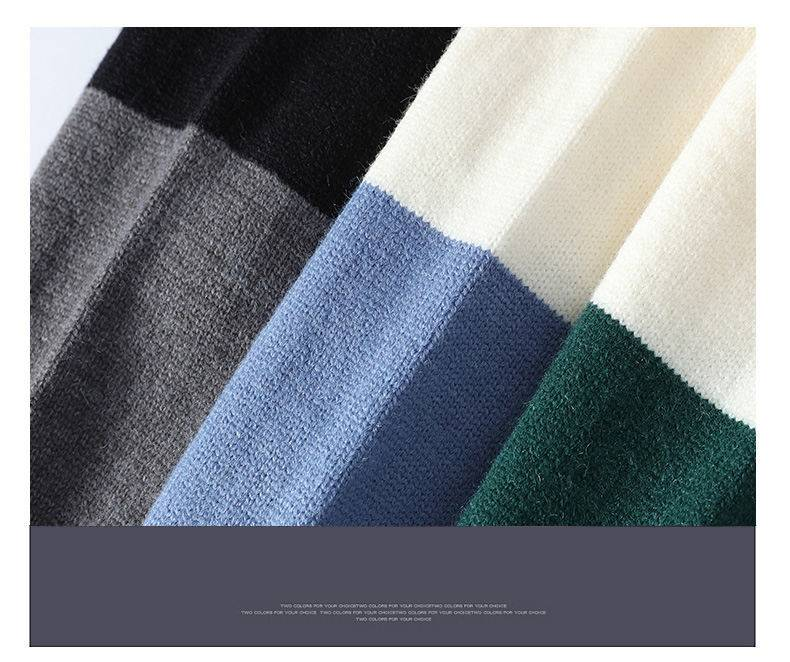 Pull à col roulé oversize pour homme, idéal pour l'hiver. Doux et chaud, en tissu respirant, disponible en plusieurs couleurs et tailles._voghion.com