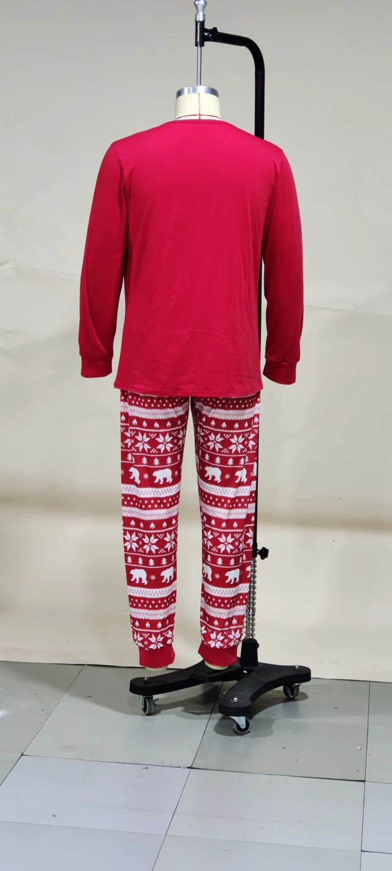 Warm Christmas Family Pajamas Set Cotton Loungewear For Parents And Children Winter Holiday_voghion.com