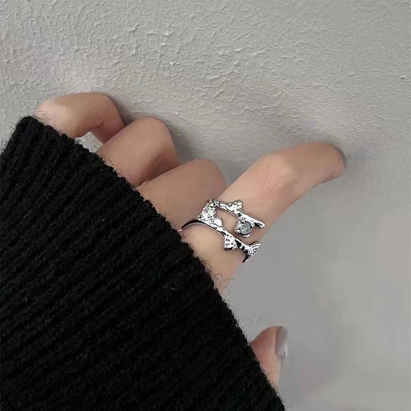 3 st/set oregelbunden sierfärgad kristallset vintage zirkon ädelsten öppen ring för kvinnor mode festsmycken accessoarer_voghion.com