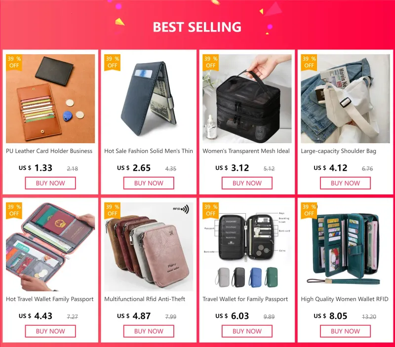 Lange Geldbörse, angesagte Geldbörsen für Damen, geräumige Lederclutch mit RFID-Diebstahlschutz und Kartenhalter_voghion.com