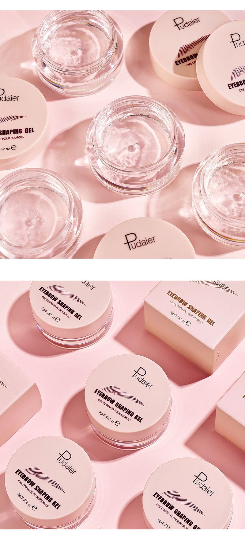 Pudaier Eyebrow Shaping Gel Long-lasting 3D Eyebrow Styling Cream Strong Adhesive For Eyebrow Definition Suitable For All Skin Types_voghion.com