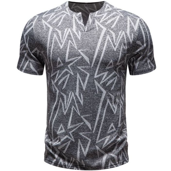 Maglietta a maniche corte snellente giovanile, estiva, da uomo, nuova moda casual europea con motivo personalizzato_voghion.com
