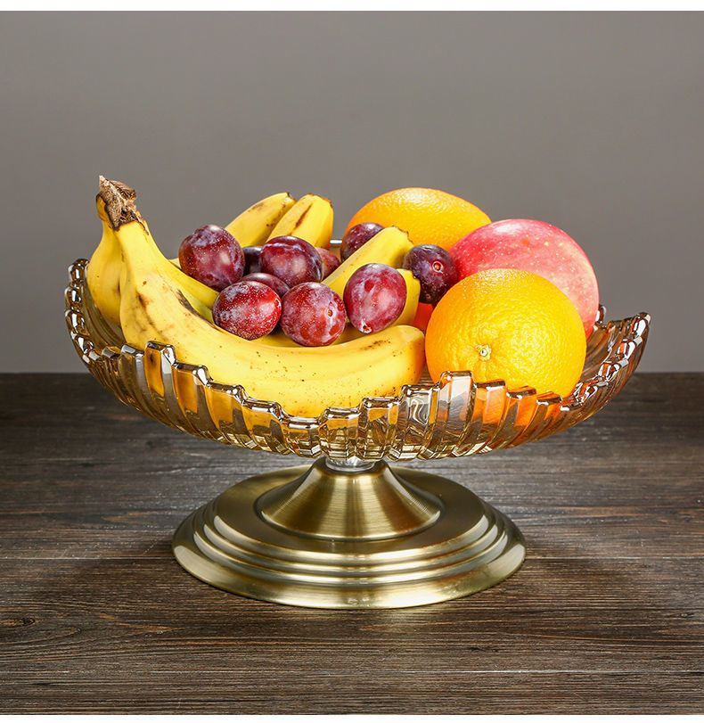 Tavolino da caffè in cristallo in stile nordico, moderno, creativo, semplice, per snack, caramelle e frutta secca_voghion.com