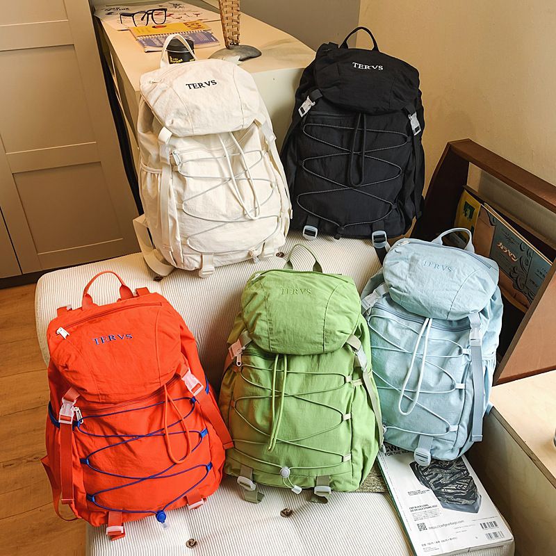 Leichter Wanderrucksack mit Kordelzug für Herren, große Kapazität, für Outdoor-Reisen, Damen, College-Studenten_voghion.com