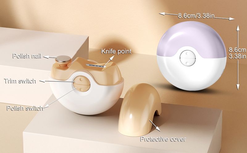 Lima per unghie lucidante 2 in 1 - Elettrica automatica per tutte le età_voghion.com
