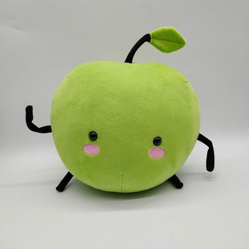 PWA bumbiņas plīša zaļais ābols Stardew Valley Junimo plīša plīša lelles spilvens_voghion.com