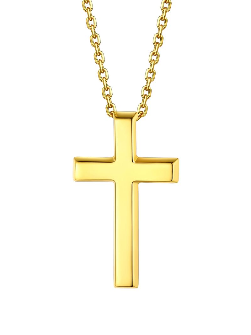 Laatikui Sterling Silver Cross Necklace for Women, Small Cross Pendant Necklace Choker Necklace Birthday Christmas Praye_voghion.com