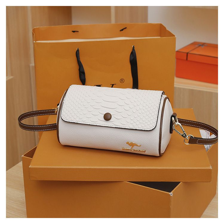 Borsa a tracolla monospalla semplice e alla moda, versatile, da donna, con motivo a coccodrillo, rotonda, nuova, leggera, di lusso_voghion.com