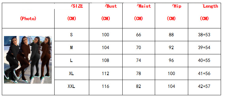 Damenmode lässig einfarbig Rundhals Taille Langarm Hoodie Hufeisen Hose zweiteiliges Set_voghion.com