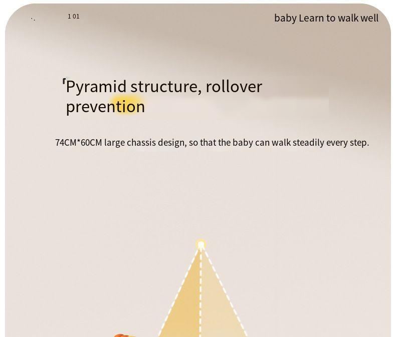 Babywalker Multifunctionele anti-O-been anti-omrol babywalker voor 6 tot 18 maanden_voghion.com