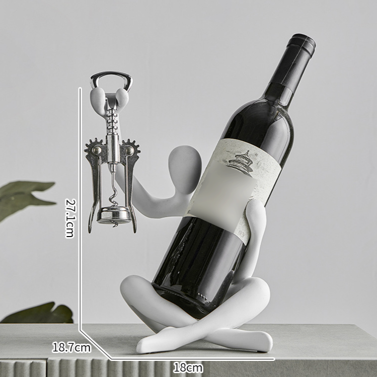 Moderna preprosta votla figura iz smole, stojalo za vino, dnevna soba, restavracija, pohištvo za dom, vinska omarica, jedilnica, dekoracija omarice, mehko pohištvo_voghion.com