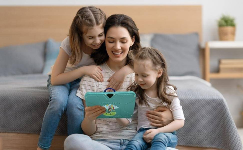 7-inch Kids Tablet - Android 7.1 Shockproof & Drop-Resistant, Parental Control, Educational Apps Preloaded_voghion.com