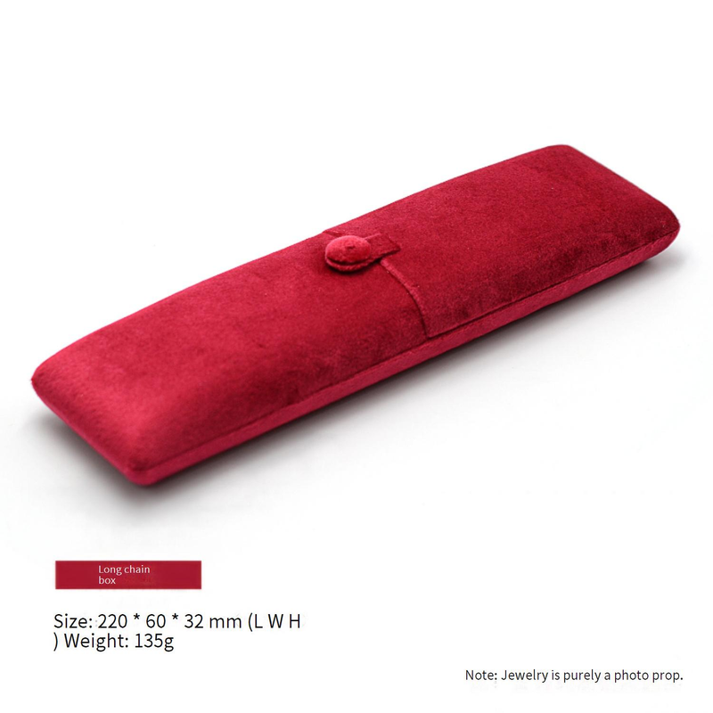 Double Opening Wedding Jewelry Box Set - Red Velvet Ring, Earring, Necklace & Bracelet Storage Organizer With Jewelry Bag_voghion.com