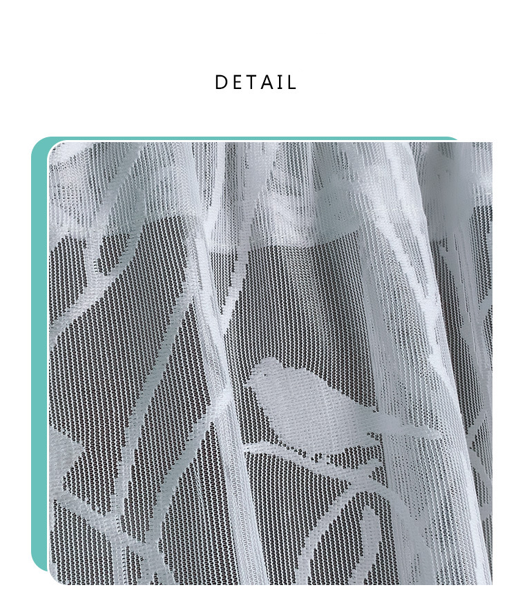 Leinen-Spitzen-Voile-Vorhang – Belgisch inspirierter transparenter Vorhang mit Vogelstickerei, individuelle Größen für Wohnzimmer und Schlafzimmer_voghion.com