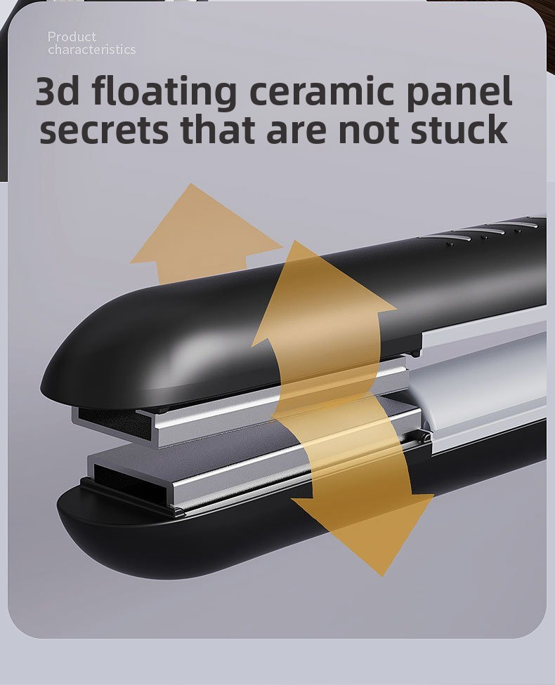 Piastra e arricciacapelli wireless - Piastra per lo styling in ceramica e tormalina 2 in 1 con 15 impostazioni di calore, ricarica rapida, piastre larghe 31 mm per tutti i tipi di capelli_voghion.com
