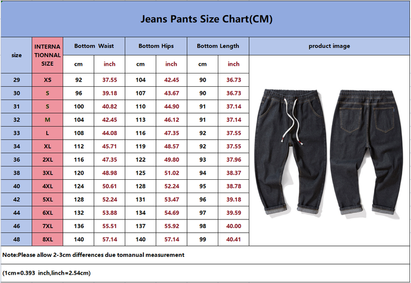 Ropa para hombre Tallas grandes Otoño e invierno Pantalones vaqueros de nueve puntos Pantalones holgados rectos de talla grande Pantalones negros para hombre gordo que combinan con todo_voghion.com