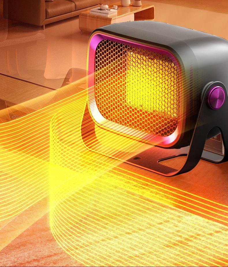 Kompakter Keramik-Raumheizer mit PTC-Technologie – Tragbarer Tischheizer für Zuhause und Büro, 2 Heizstufen,_voghion.com