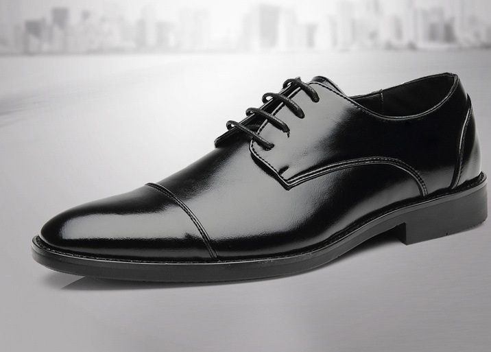 706-1 Polyurethane Men's Casual Shoes Black, Choose Size And Tell Seller_voghion.com