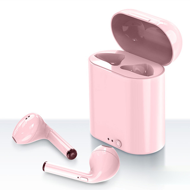 i7 MINI Drahtloser Bluetooth-Kopfhörer 5.0 Stereo-Ohrhörer-Headset Sport-Funkkopfhörer mit Ladebox für alle Smart_voghion.com