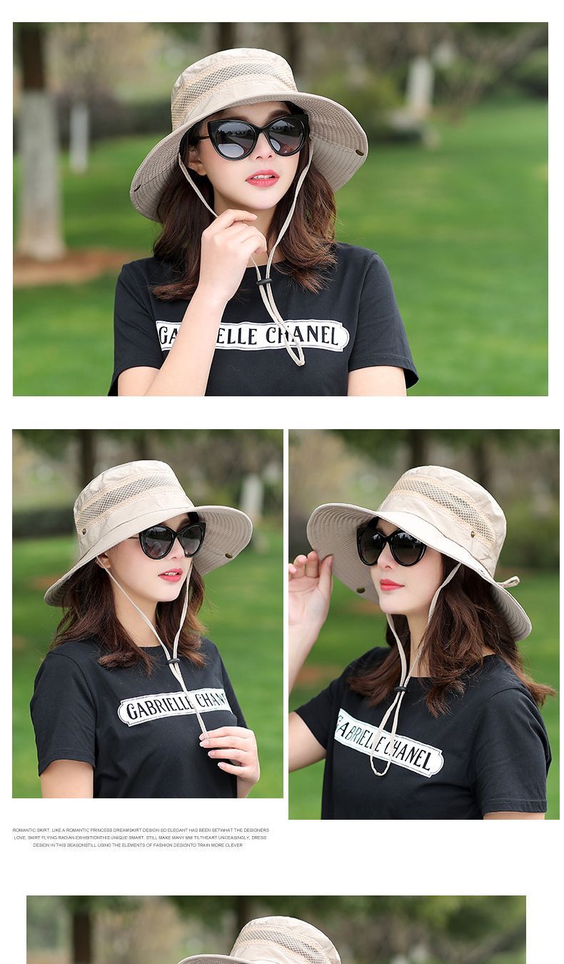 Chapeau de plage à large bord pour femme, protection UV d'extérieur, élégant et polyvalent_voghion.com