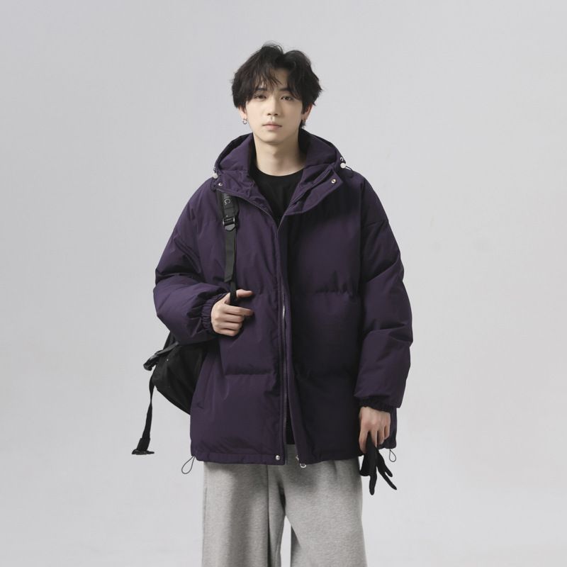 Giacca unisex invernale con cappuccio, impermeabile, spessa, casual, in cotone, per coppia_voghion.com