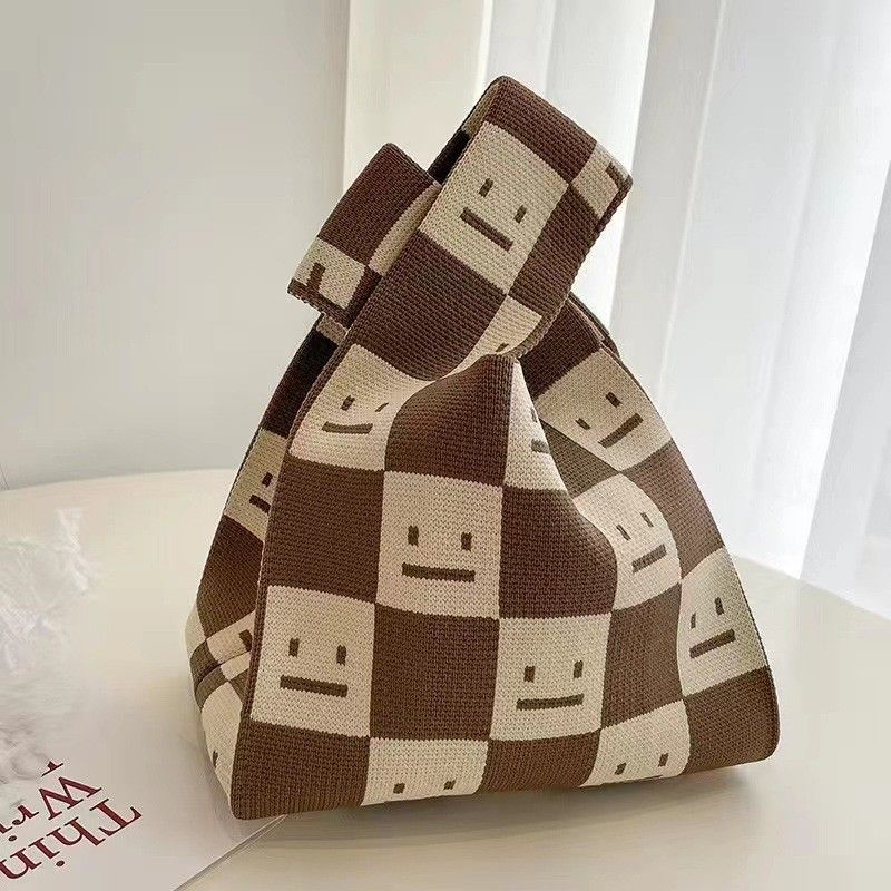 2023 Nuovo Tote lavorato a maglia Shopping Box Lunch con regalo Borsa per studenti portatile Saldi femminili_voghion.com