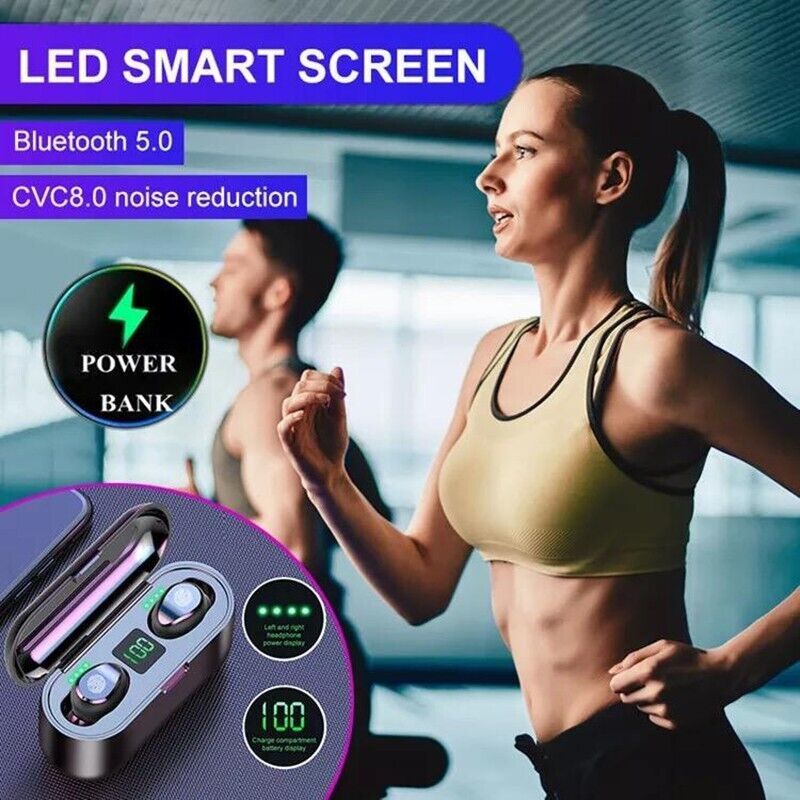 Wireless Bluetooth Earbuds In-ear Noise Cancelling Headphones For All Devices UK_voghion.com