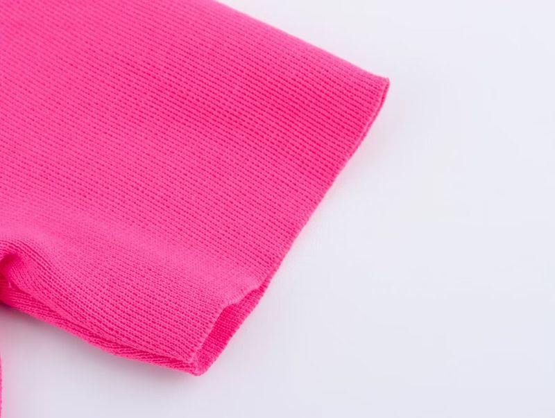 Damen Sommer Neues Rundhals-Top mit einem Knopf und flacher Nadel_voghion.com