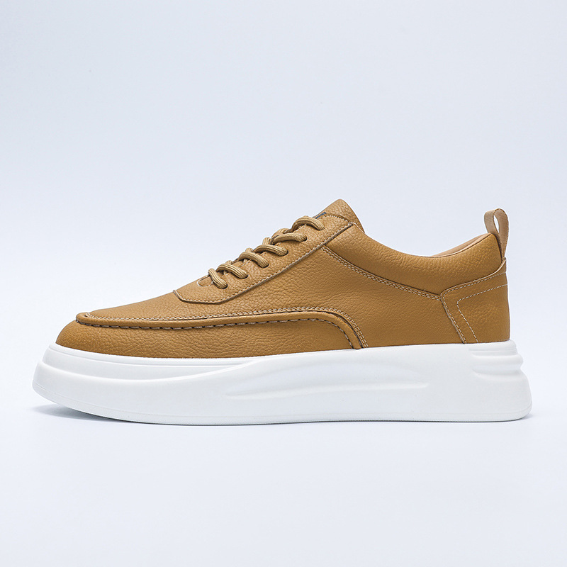 Scarpe da uomo basse, da uomo, per la primavera e l'autunno, traspiranti, sportive, per il tempo libero, con suola spessa, alla moda per giovani._voghion.com
