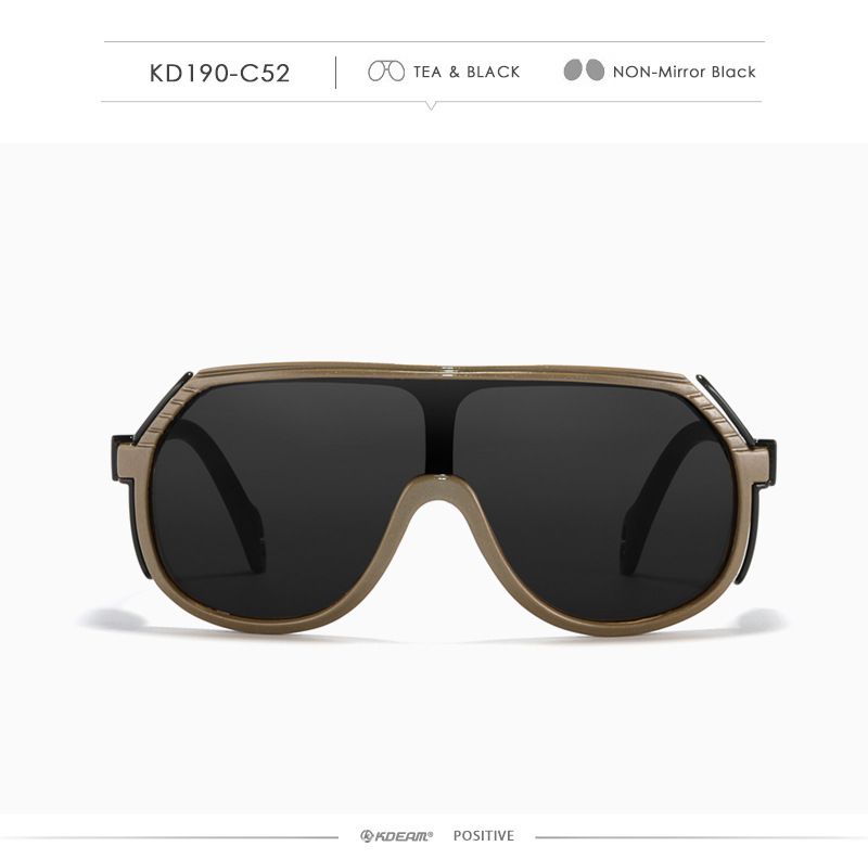 Neue, unmarkierte TR90-polarisierte Sonnenbrille, seitlich winddichte Schutzbrille, einteilige Sport-Sonnenbrille KD190_voghion.com