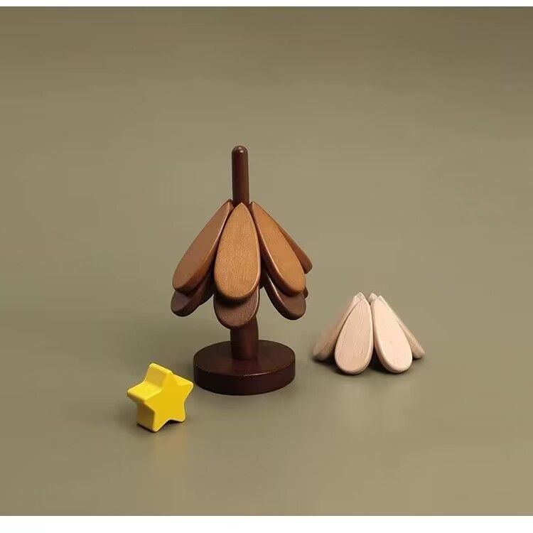 Tavolo da pranzo con albero di Natale, creativo, in legno massello, resistente al calore, resistente alle alte temperature, decorazione per la casa_voghion.com