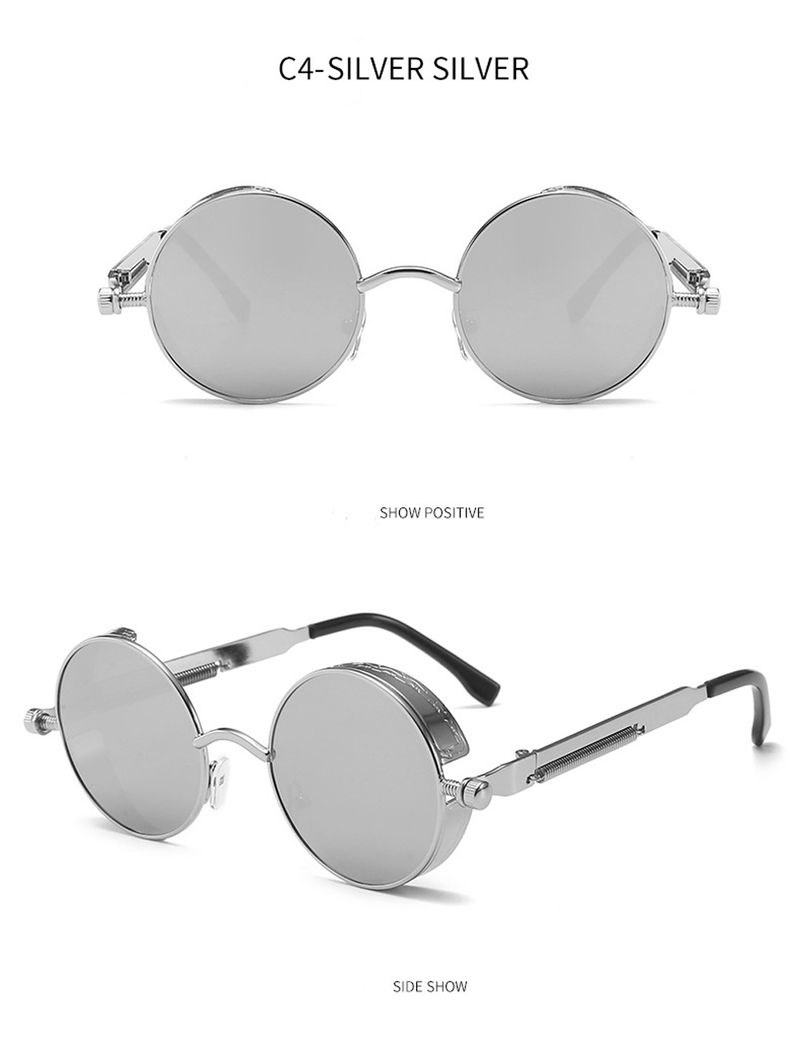 Clip On Männer Steampunk Marke Design Frauen Brille Vintage Retro Mode Sonnenbrille Oculos UV400_voghion.com