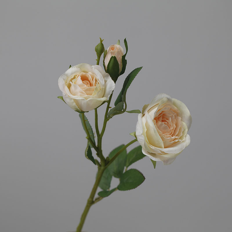 Taobao Tmall Countryside 3-head Small Rose Silk Flowers Simulated Flowers Fake Flowers Dining Table Coffee Table Floral Art_voghion.com