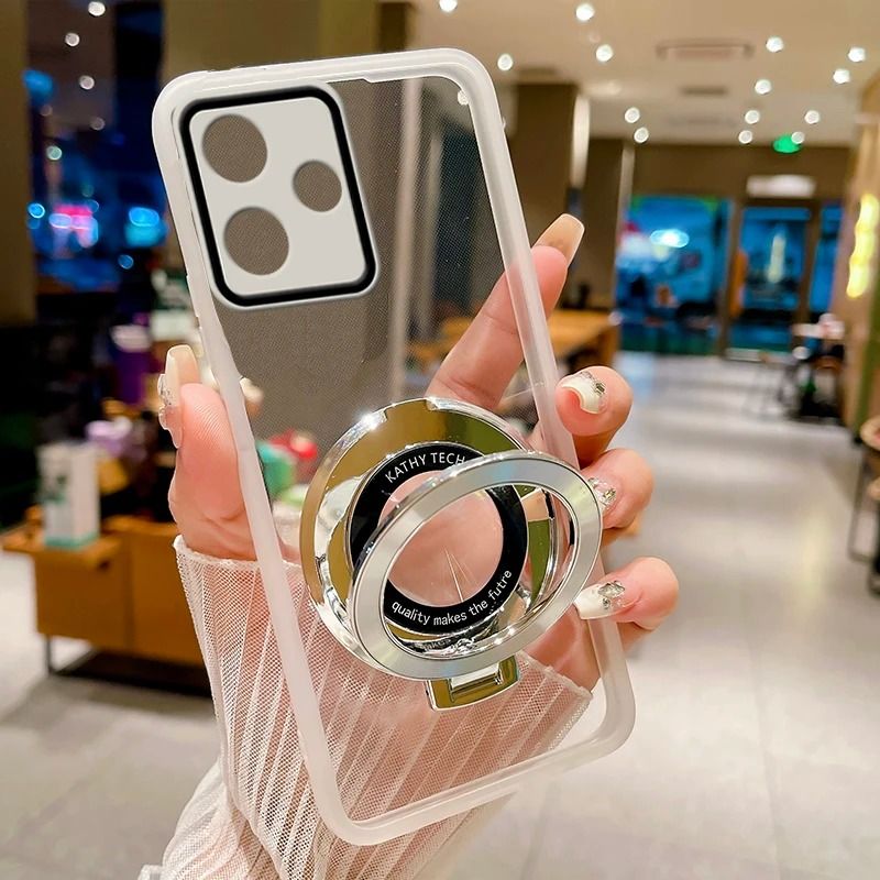 Per Xiaomi Redmi 13R A2 11A 12C 9A 13C 12 10C 9C A3 10 9T 10A Custodia trasparente con supporto assorbente debole_voghion.com